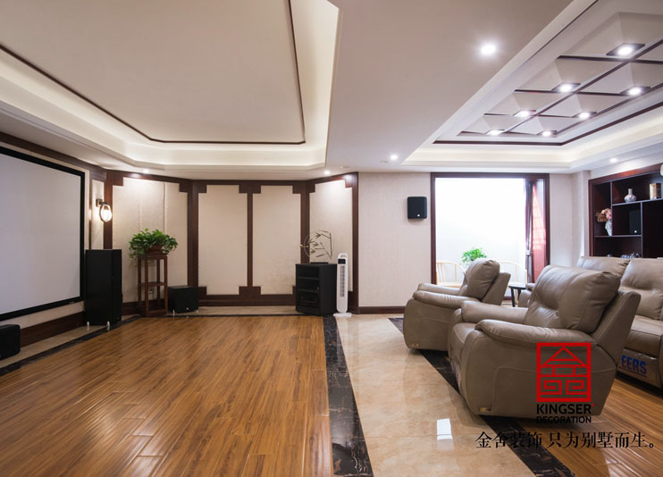 江南新城400平新中式風(fēng)格別墅裝修實景