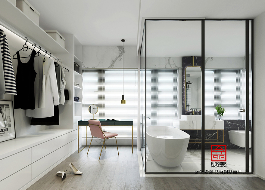 鑫界王府裝修-現(xiàn)代極簡(jiǎn)-衛(wèi)生間