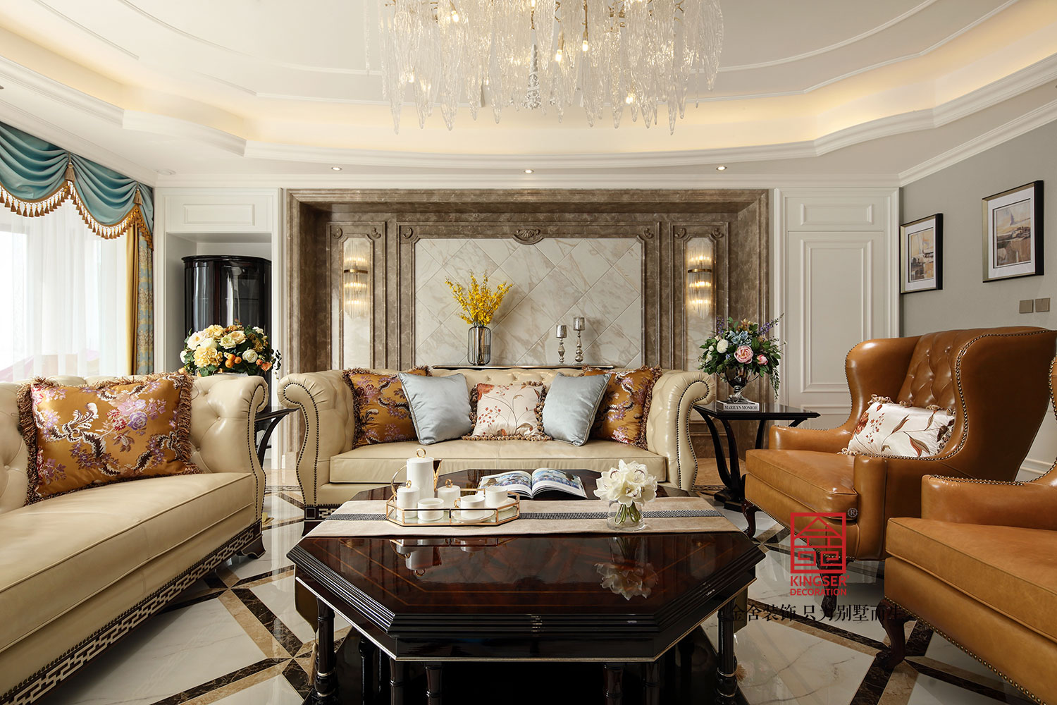 天山九峯210平米歐式風格裝修實景