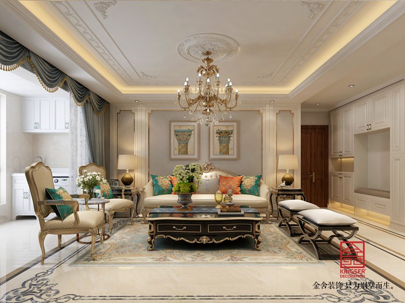 東南智匯城170平米歐式風格裝修效果圖