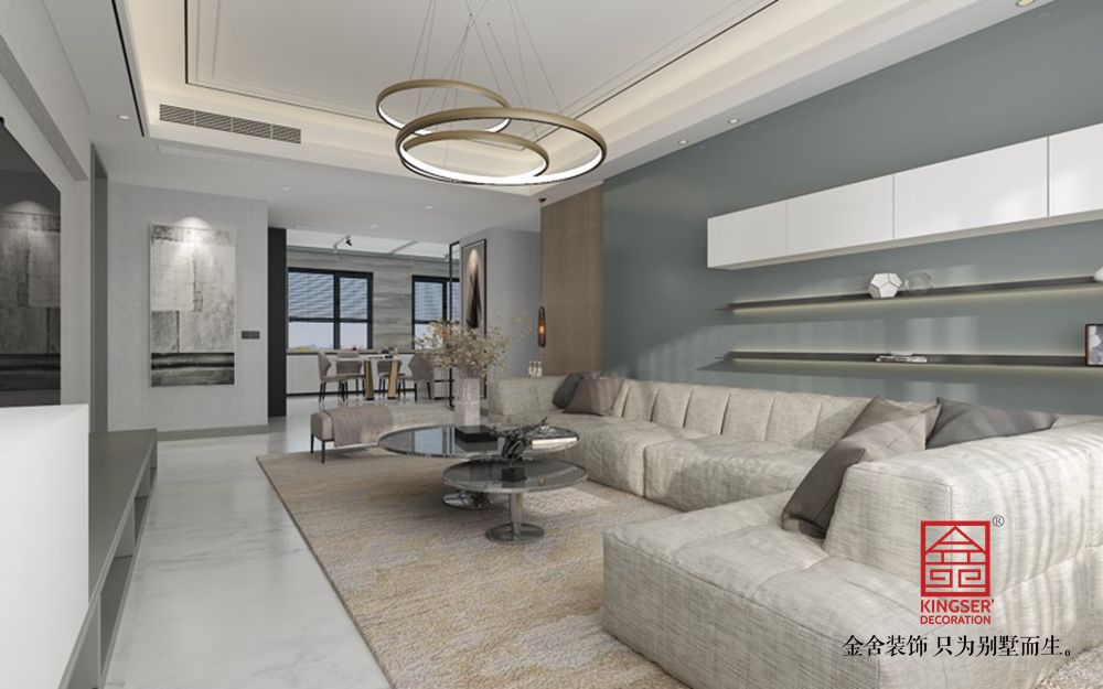 融創中心217平米現代風格裝修效果圖