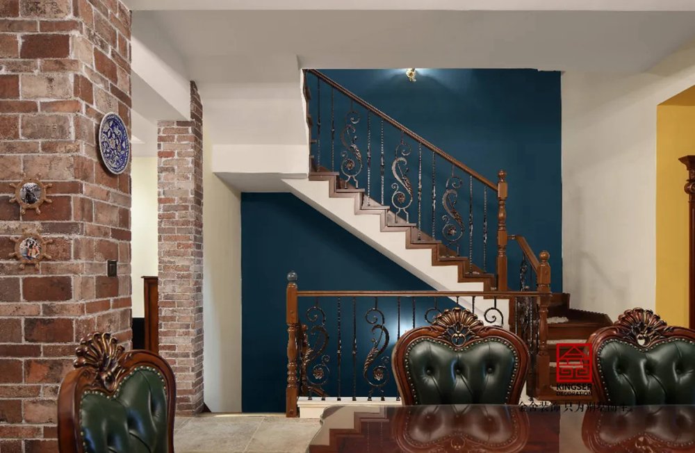 上山間400平米別墅美式風(fēng)格裝修實景