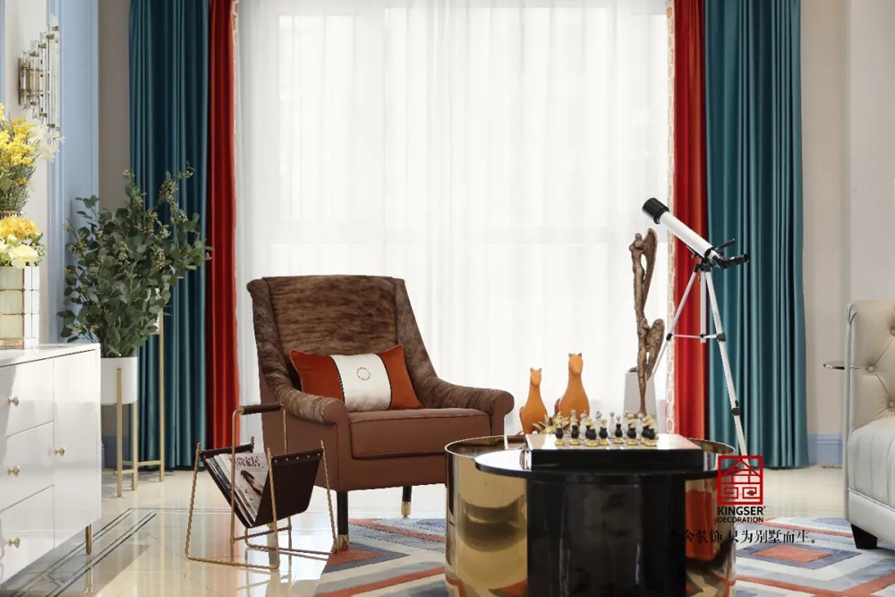 天海容天下137平米裝修-美式風格-客廳