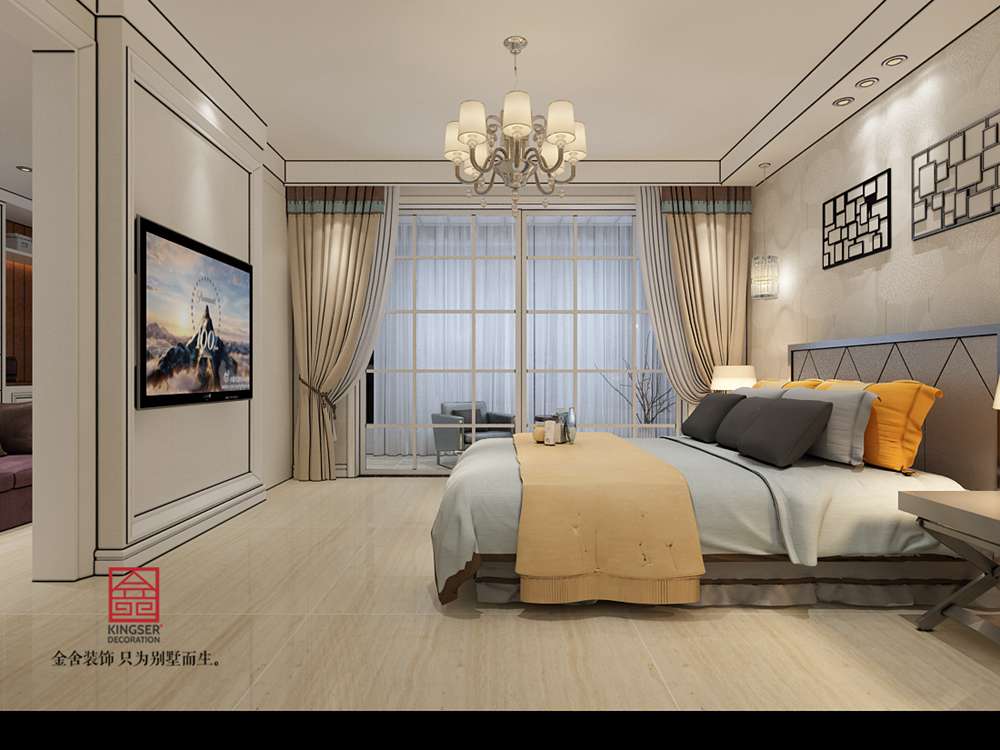 碧桂園240平米現代簡約風格裝修效果圖