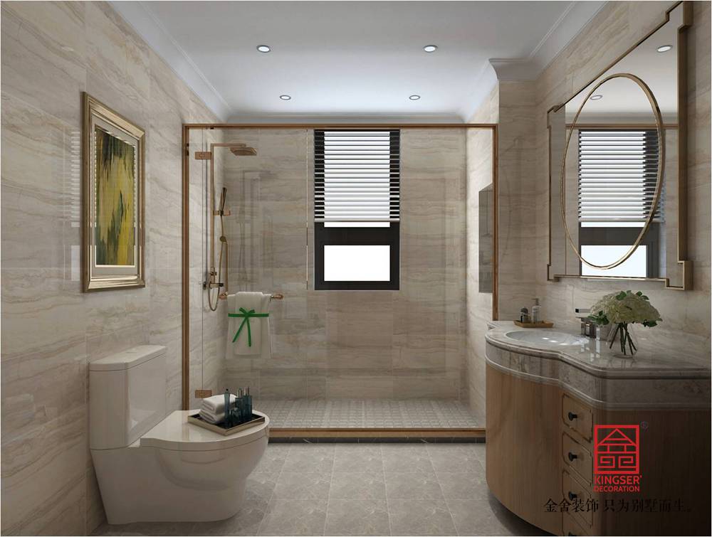 榮盛華府178平米裝修-中式風格-衛生間