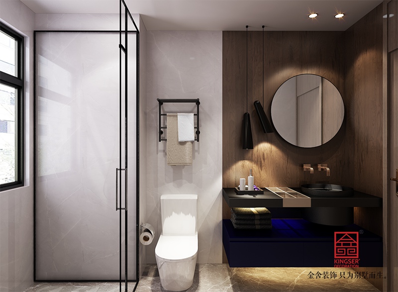 中冶德賢公館208平米港式風格裝修-衛生間