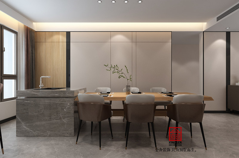 榮盛御府184平現代簡約風格裝修效果圖