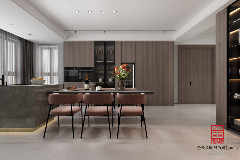 榮盛華府現代風格餐廳裝飾圖片