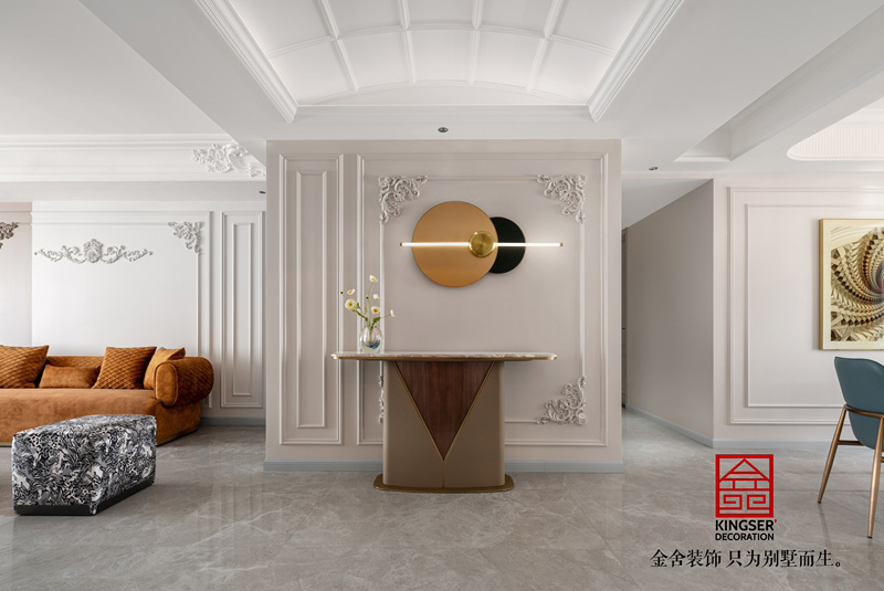 東南智匯城法式輕奢玄關裝修實景圖