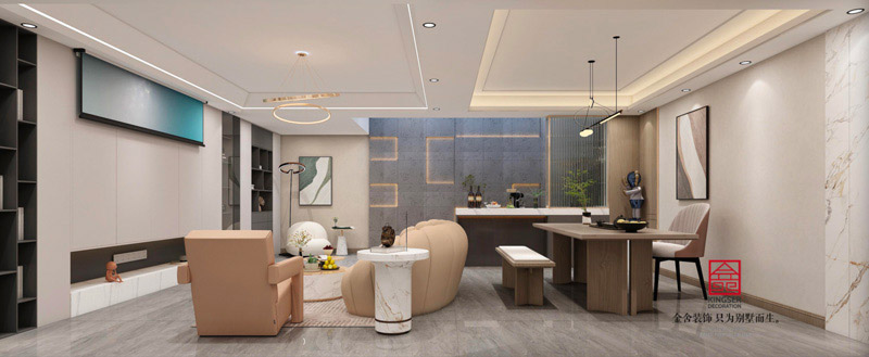 九里晴川下疊裝修現代風格效果圖