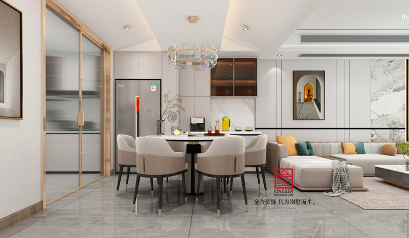 九里晴川下疊裝修現代風格效果圖