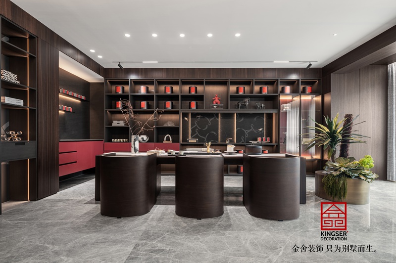 御河上院210㎡新中式風格裝修實景