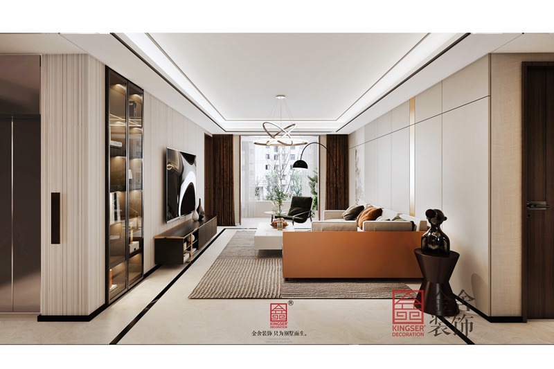 正定文化村100平現代風格裝修效果圖