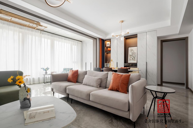 遠洋晟庭現代風格裝修實景圖