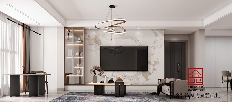 國仕山現代簡約裝修效果圖