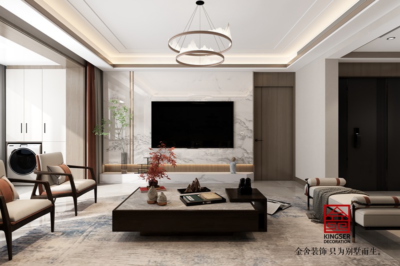 榮盛華新中式風格裝修效果圖