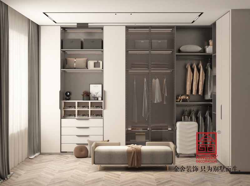 榮盛華府現代風格裝修衣帽間效果圖