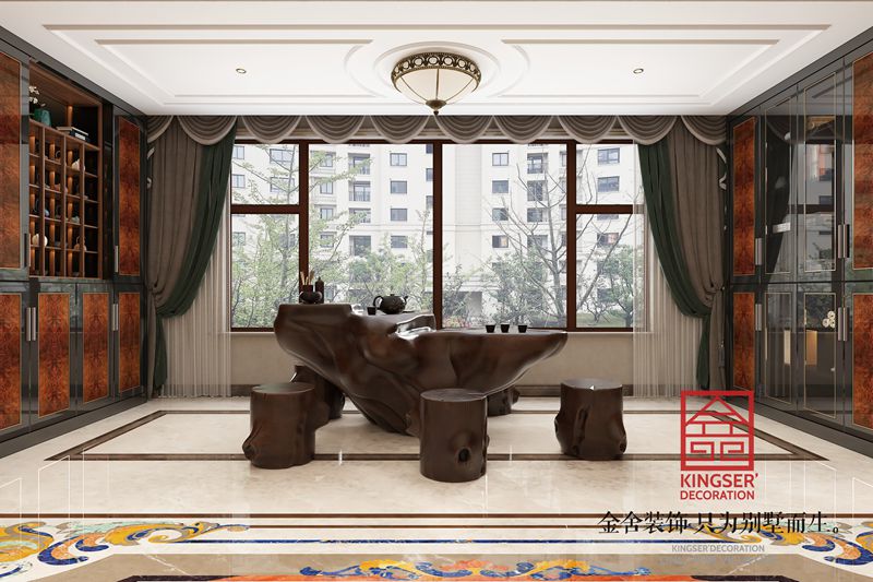 安平天閱東方300㎡歐式風格裝修效果圖