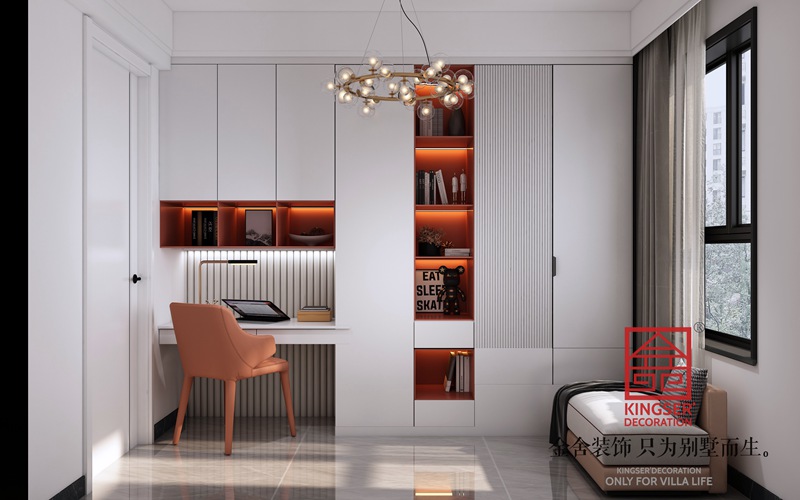 中冶德賢公館123平現代極簡風格裝修設計