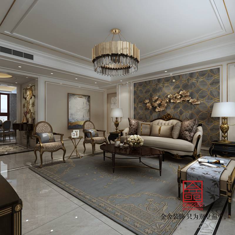 榮盛華府185㎡歐式風格裝修設計