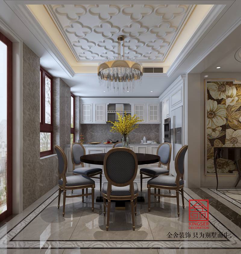 榮盛華府185㎡歐式風格裝修設計