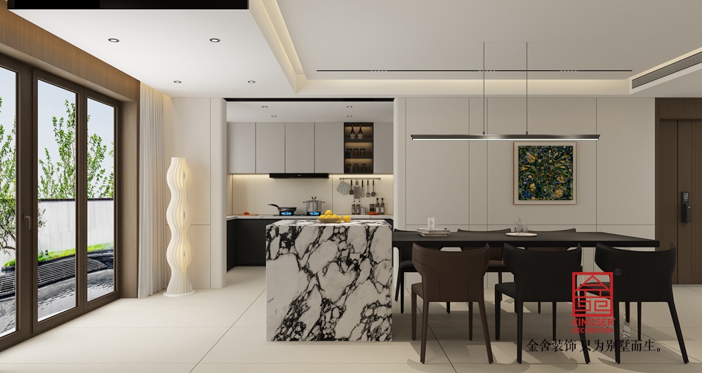 嘉禾名著500平米意式極簡風格裝修-餐廳